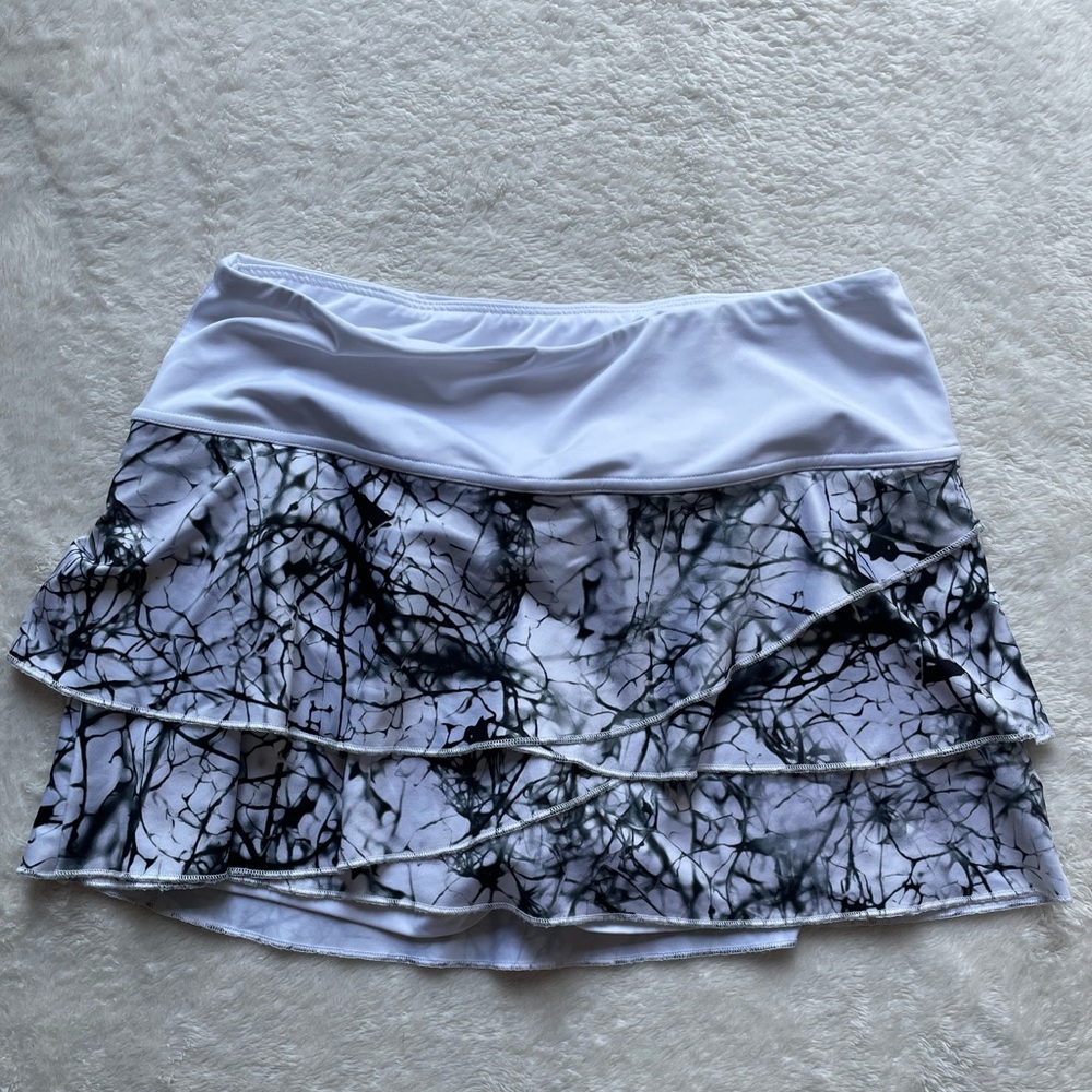 Fila Pickleball White and Black Mini Skirt
